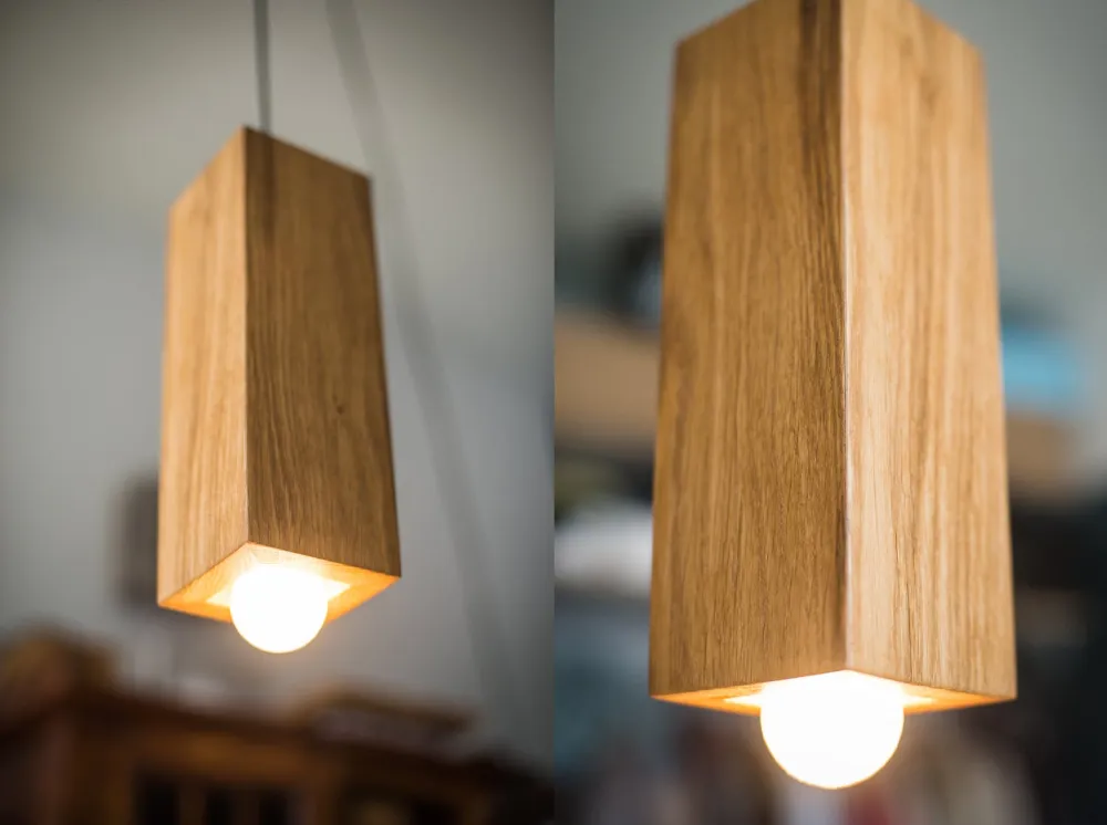 7 неожиданных мест в доме для деревянного светильника